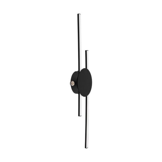 Eglo venticello plafoniera led 20,91w 3000k 75cm moderna lineare nera