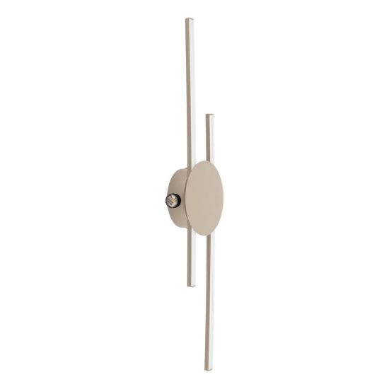 Eglo venticello plafoniera led 20,91w 3000k 75cm moderna lineare sabbia