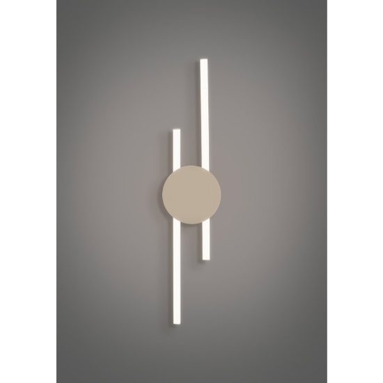 Eglo venticello plafoniera led 20,91w 3000k 75cm moderna lineare sabbia