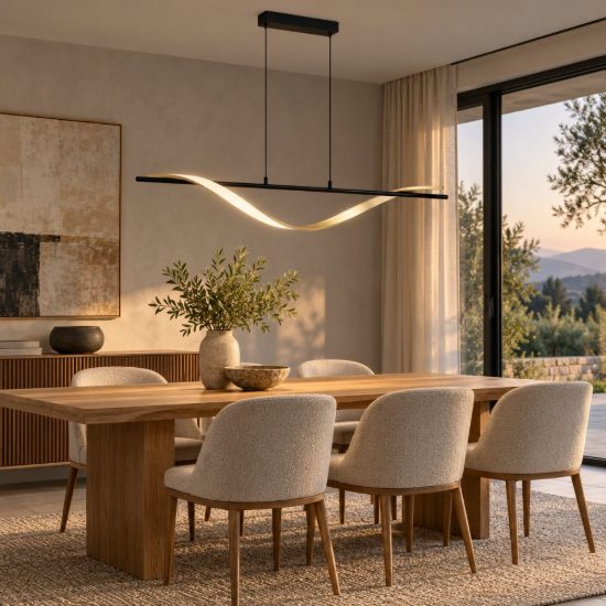 Eglo conaprato lampadario led 20w cct 2700k 6500k 115cm per sala da pranzo moderno nero e ottone spazzolato