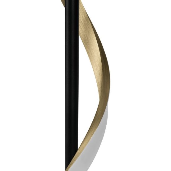 Eglo conaprato lampada da tavolo led 8,8w cct 2700k 6500k 46,5cm moderna spirale nero e ottone spazzolato