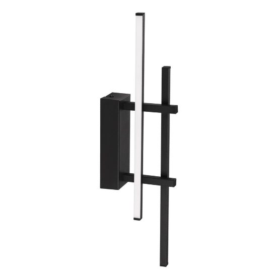 Eglo trepiliano applique led 12w 3000k 45,5cm moderna lineare nera