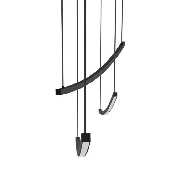 Eglo villeggi lampadario led 22w cct 2700k 6500k 122cm per cucina moderno lineare nero