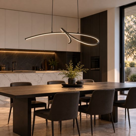Eglo cardoncito lampadario led 20w cct 2700k 6500k 95,5cm per sala da pranzo moderno nero