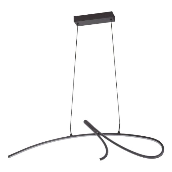 Eglo cardoncito lampadario led 20w cct 2700k 6500k 95,5cm per sala da pranzo moderno nero