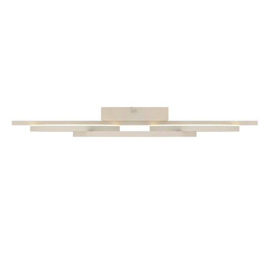 Eglo planillo plafoniera led 21w cct 2700k 6500k 55cm moderna tre anelli sabbia