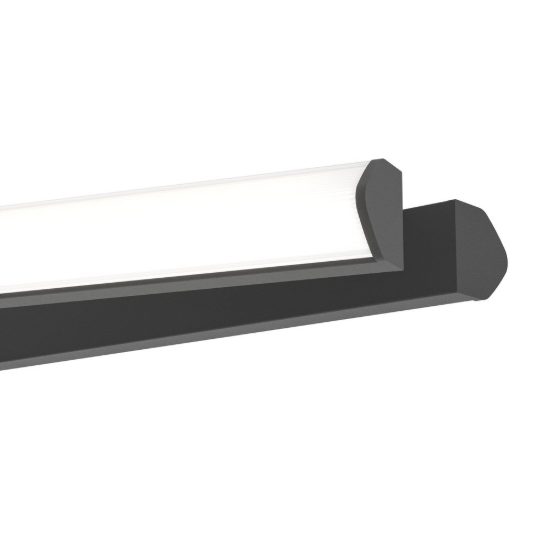 Eglo pradilla plafoniera led 21w cct 2700k 6500k 74cm moderna lineare nera