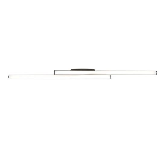 Eglo pradilla plafoniera led 21w cct 2700k 6500k 74cm moderna lineare nera
