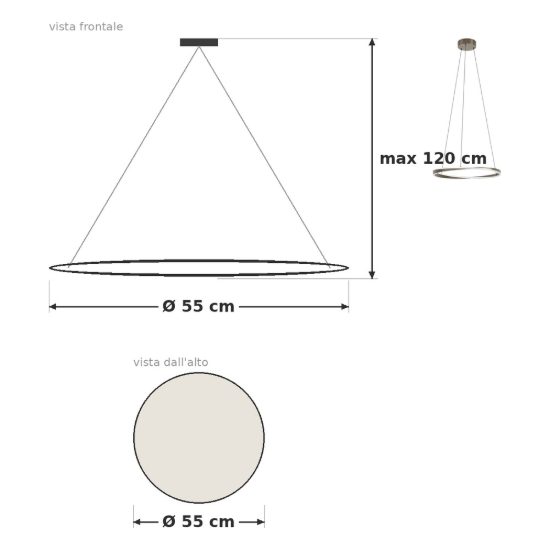 Eglo camerota lampadario led 40w cct 2700k 6500k 55cm con telecomando per sala da pranzo moderno bronzo scuro