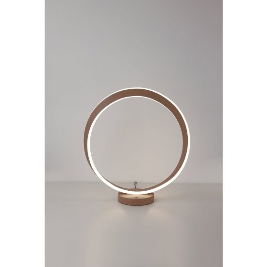 Eglo camerota lampada da tavolo led 10w cct 2700k 6500k 44cm per camera da letto moderna bronzo scuro
