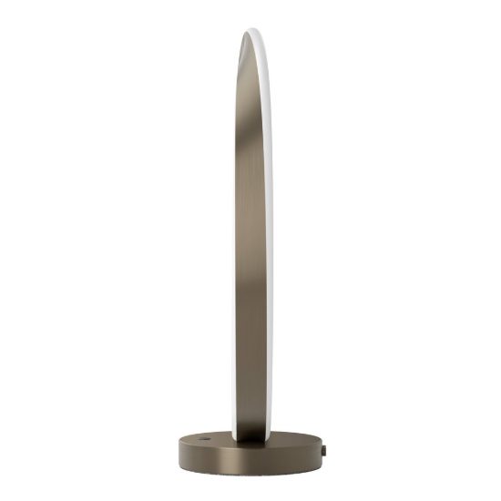 Eglo camerota lampada da tavolo led 10w cct 2700k 6500k 44cm per camera da letto moderna bronzo scuro