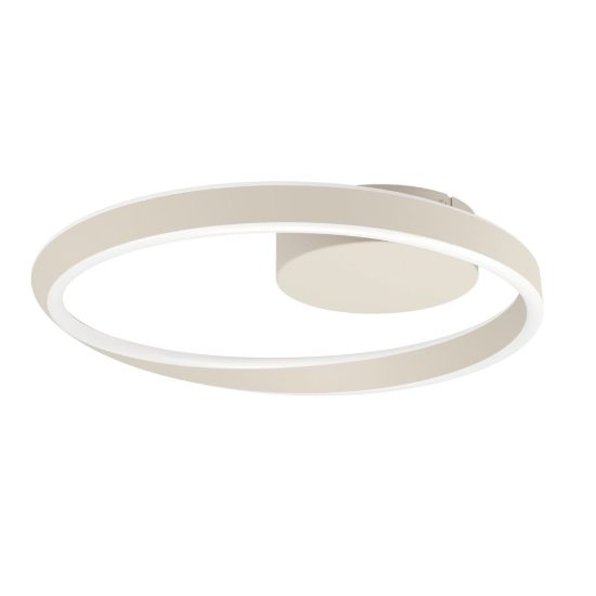Eglo camerota plafoniera led 30w cct 2700k 6500k 41cm con telecomando per camera da letto moderna sabbia