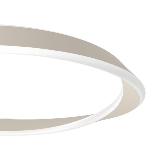Eglo camerota plafoniera led 30w cct 2700k 6500k 41cm con telecomando per camera da letto moderna sabbia