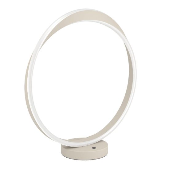 Eglo camerota lampada da tavolo led 10w cct 2700k 6500k 44cm per soggiorno moderna sabbia