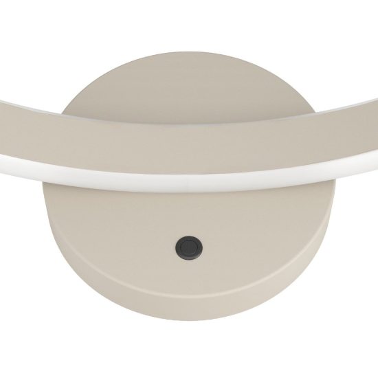 Eglo camerota lampada da tavolo led 10w cct 2700k 6500k 44cm per soggiorno moderna sabbia