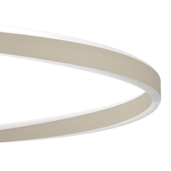 Eglo camerota lampadario per cucina led 45w cct 2700k 6500k 111cm con telecomando moderno ovale sabbia