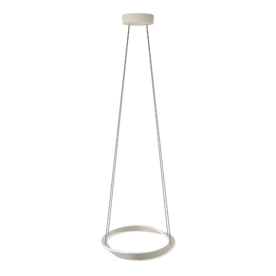 Eglo camerota lampadario per cucina led 45w cct 2700k 6500k 111cm con telecomando moderno ovale sabbia