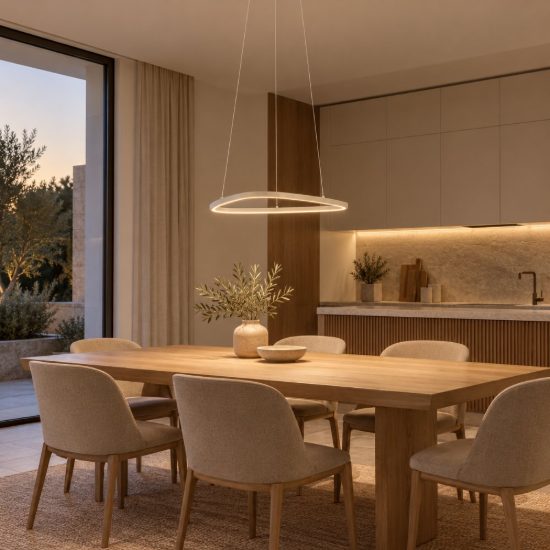 Eglo leporano lampadario led 35w cct 2700k 6500k 54cm per sala da pranzo moderno sabbia