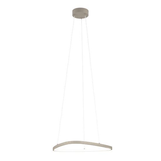 Eglo leporano lampadario led 35w cct 2700k 6500k 54cm per sala da pranzo moderno sabbia