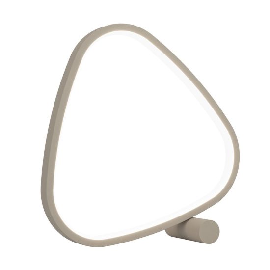 Eglo leporano abat-jour per camera da letto led 6,5w cct 2700k 6500k 27,5cm moderna triangolare sabbia