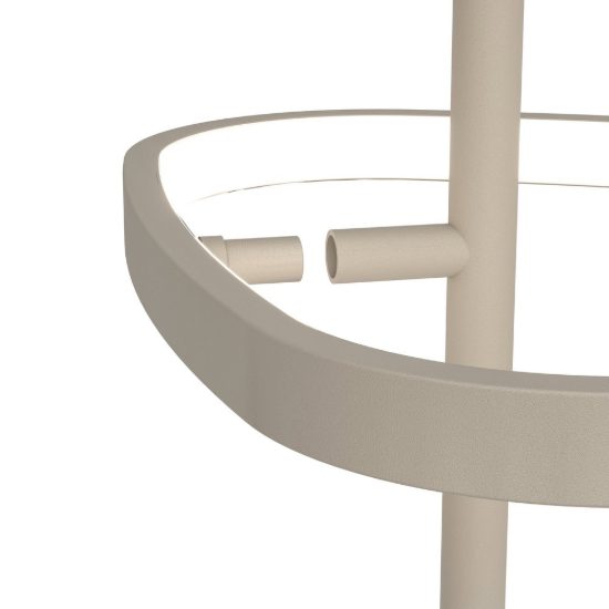Eglo leporano piantana led 20w cct 2700k 6500k 160cm dimmerabile moderna triangolare sabbia