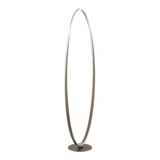 Eglo camerota piantana led 45w cct 2700k 6500k 142,5cm per soggiorno moderna bronzo scuro