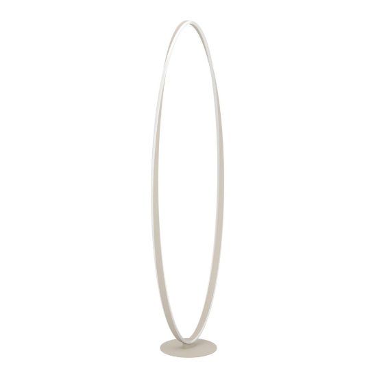 Eglo camerota piantana led 45w cct 2700k 6500k 142,5cm dimmerabile moderna ovale sabbia