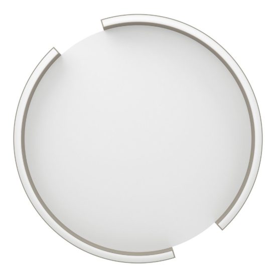 Eglo copertino plafoniera led 23w cct 2700k 6500k 45cm per camera da letto moderna sabbia e bianco