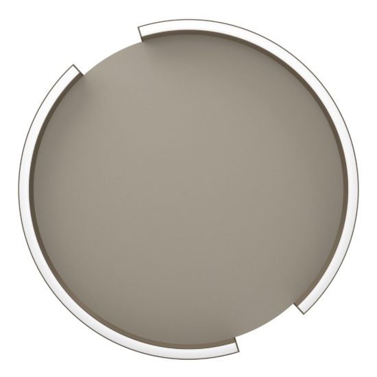Eglo copertino plafoniera led 23w cct 2700k 6500k 45cm per camera da letto moderna bronzo scuro e sabbia