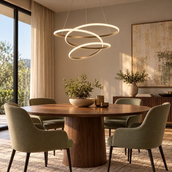 Eglo racale lampadario a sospensione led 27w cct 2700k 6500k 45cm per sala da pranzo moderno bronzo