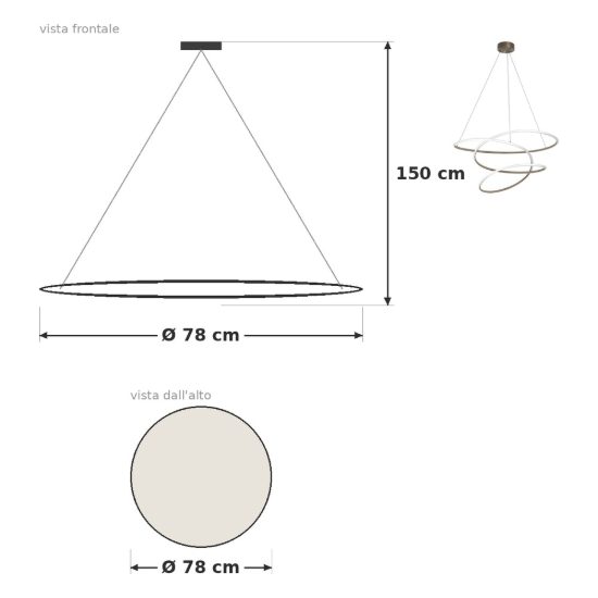 Eglo racale lampadario a sospensione led 39w cct 2700k 6500k 78cm per sala da pranzo moderno bronzo