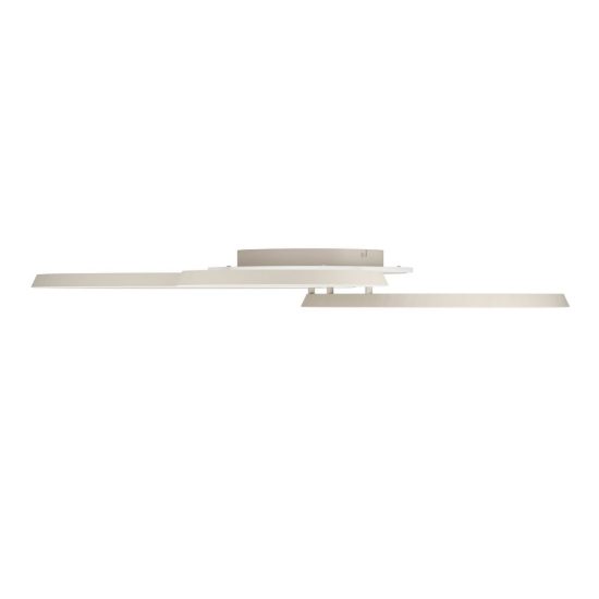 Eglo girifalco plafoniera led 40w cct 2700k 6500k 96cm per soggiorno moderna tre anelli sabbia