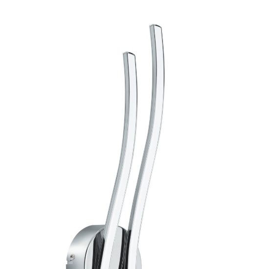 Eglo valmora applique led 10,4w 3000k 45cm moderna lineare cromata