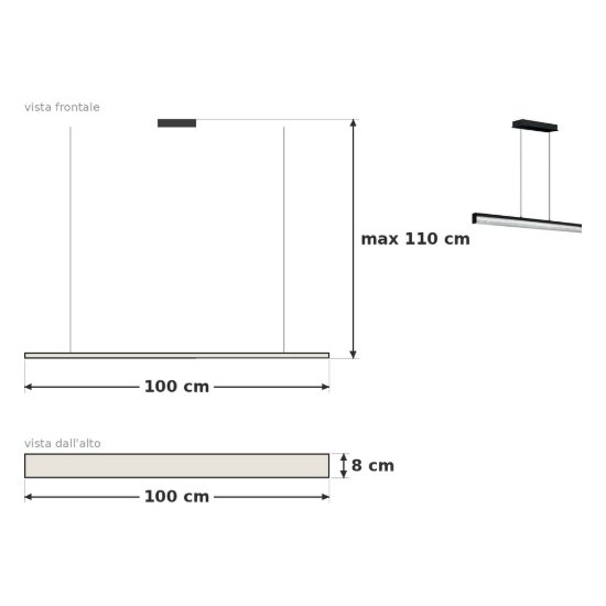 Eglo cardito 1 lampadario led 36w cct 2700k 5000k 100cm per sala da pranzo moderno con cristalli nero
