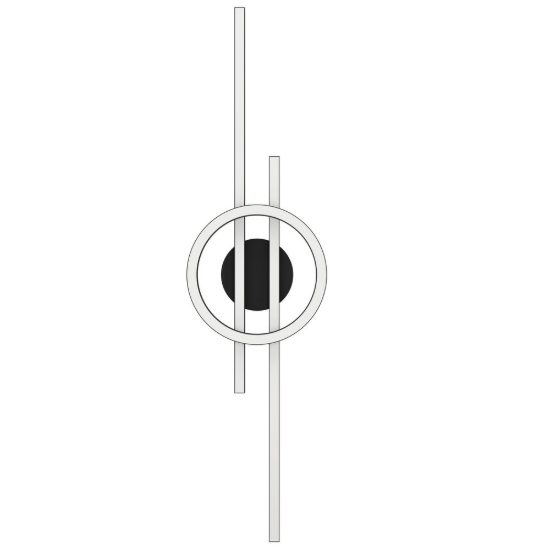Eglo amandolo plafoniera led 23,5w rgb 2700k 6500k 77,5cm con telecomando per cucina moderna nera