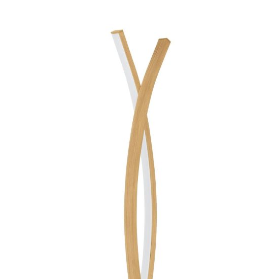 Eglo lasana 4 piantana led 36w 3000k 143cm per soggiorno moderna marrone chiaro