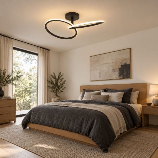 Eglo congiunti plafoniera led 12w cct 2700k 6500k 46,5cm per soggiorno moderna due anelli nera
