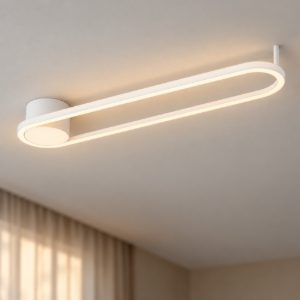 Eglo collecorvino plafoniera led 24w cct 2700k 6500k 50cm per cucina moderna bianca