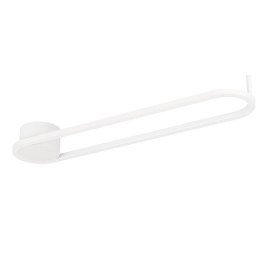 Eglo collecorvino plafoniera led 24w cct 2700k 6500k 50cm per cucina moderna bianca