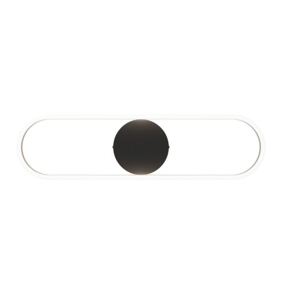 Eglo amandolo plafoniera led 24w rgb 2700k 6500k 66,5cm con telecomando per cucina moderna nera