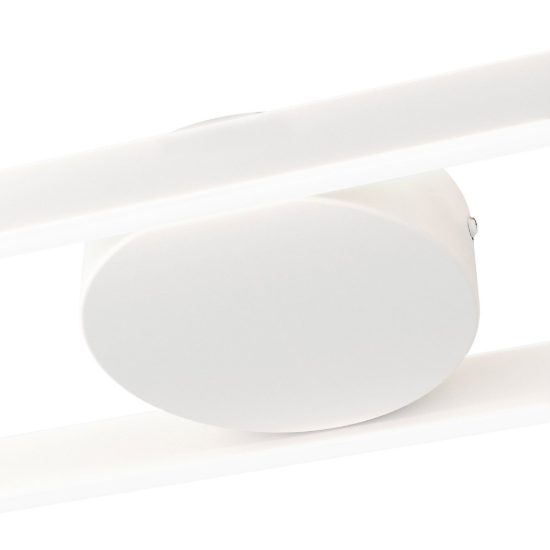 Eglo amandolo plafoniera led 24w rgb 2700k 6500k 66,5cm con telecomando per cucina moderna bianca