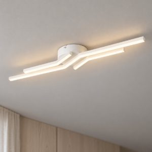 Eglo amandolo 1 plafoniera led 24w rgb 2700k 6500k 68,5cm con telecomando per cucina moderna bianca