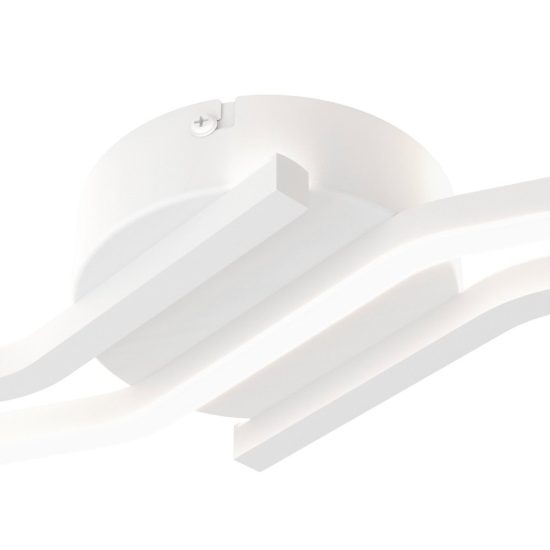Eglo amandolo 1 plafoniera led 24w rgb 2700k 6500k 68,5cm con telecomando per cucina moderna bianca