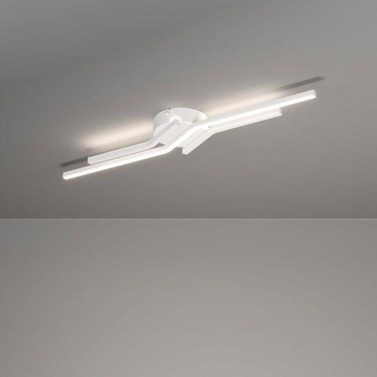Eglo amandolo 1 plafoniera led 24w rgb 2700k 6500k 68,5cm con telecomando per cucina moderna bianca