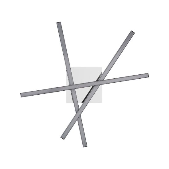 Eglo lasana 1 plafoniera led 10,5w 3000k 50cm per cucina moderna cromata