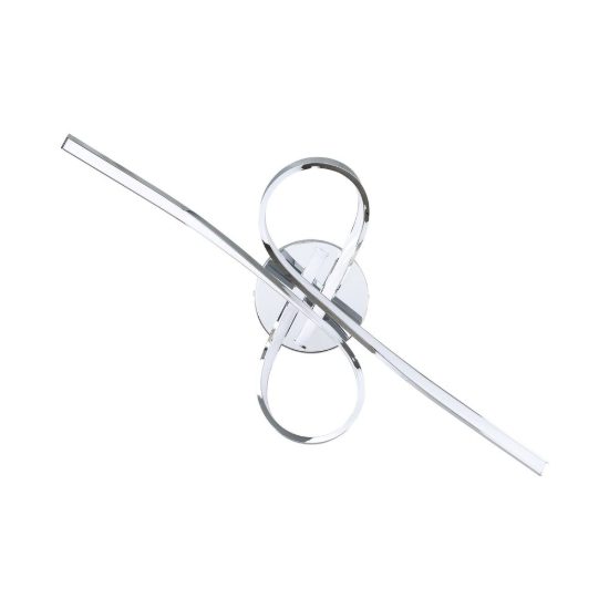 Eglo selvina plafoniera led 20,5w 3000k 69cm per soggiorno moderna cromata