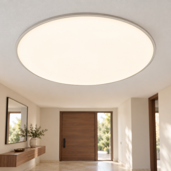 Plafoniera led 24w 4000k 37cm moderna tonda bianca