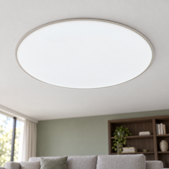 Plafoniera moderna tonda bianca led 24w 3000k 37cm