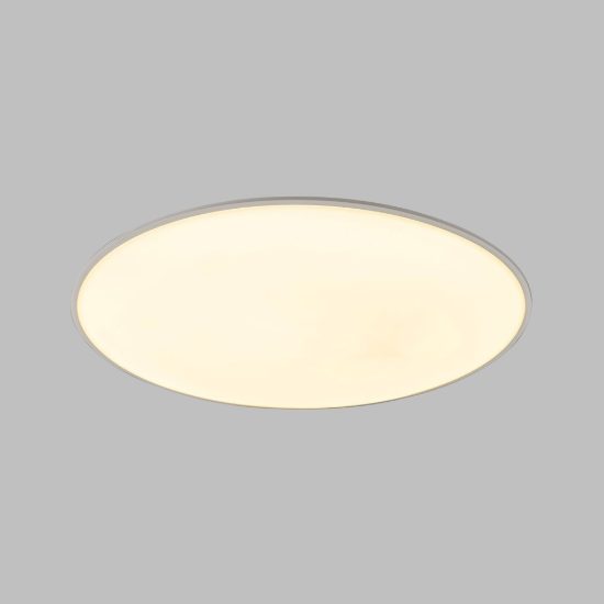 Plafoniera moderna tonda bianca led 24w 3000k 37cm