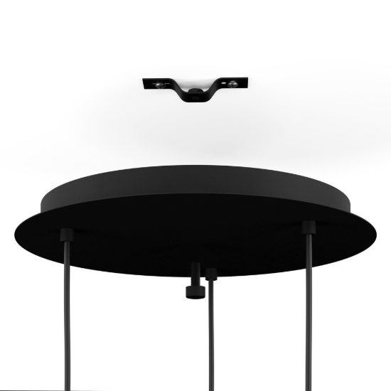 Eglo aguilares lampadario a sospensione 3 luci 43cm per cucina moderno nero